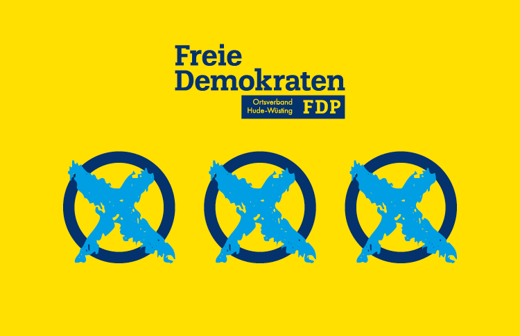 Drei Kreuze für die FDP Hude-Wüsting